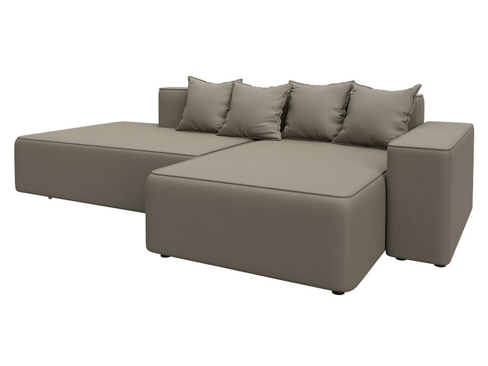 Диван угловой Лига-079 угол правый ЭКОКОЖА GRIFON 04 бежевый