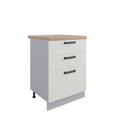 Кухня Модуль СЯБ 600 Ройс Ваниль Софт