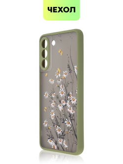 Чехол BROSCORP для Samsung Galaxy S21 FE оптом (арт. SS-S21FE-ST-TPU-KHAKI-PRINT)