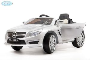 Детский Электромобиль BARTY Mercedes-Benz SL63 AMG серебро фото №4