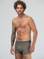 Мужские трусы-боксеры из вискозного полотна (Размер: 4X) (Цвет: коричневый)