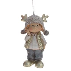 GAEM Изделие декоративное подвесное "Мальчик/Девочка", L5 W4 H9,5 см, 2в.