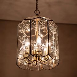Citilux Витра-2 CL442260 Люстра подвесная витражная Бронза