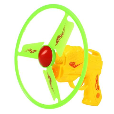 Игровой набор Запускалка пистолет со светом 1 кольцо, 3-4 цвета микс, с-40837