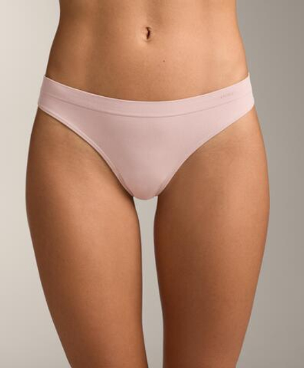 OYSHO Набор из трех пар бесшовных трусиков-стрингов, коралловый