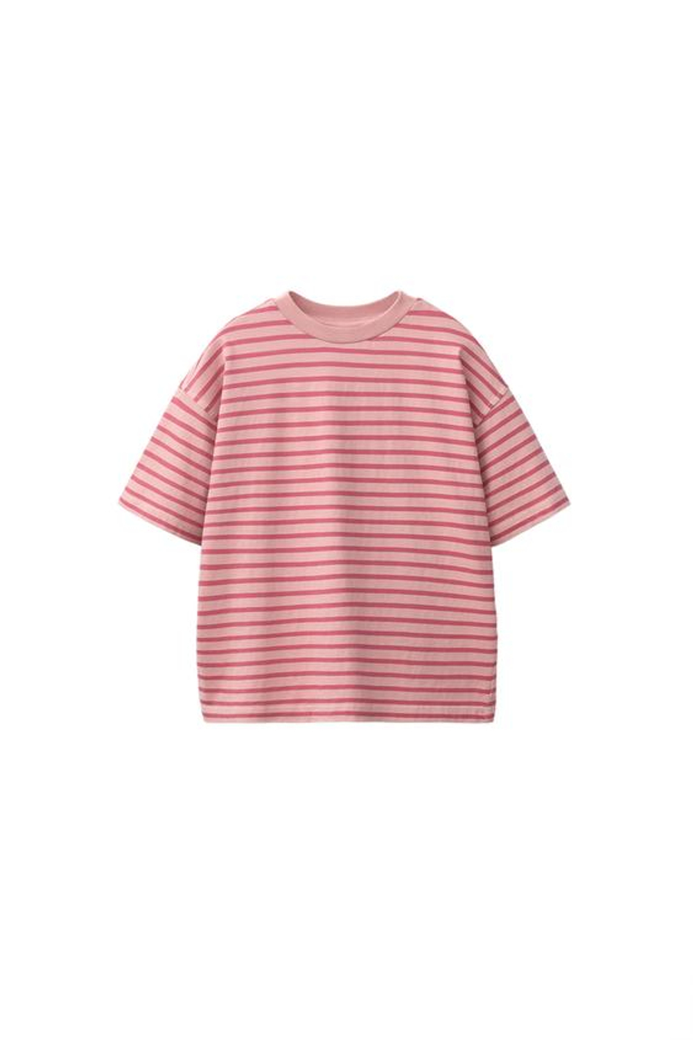 ZARA ФУТБОЛКА В ПОЛОСКУ, ОТТЕНКИ РОЗОВОГО