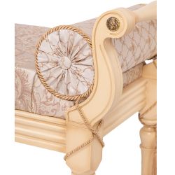 Банкетка Флоренция Айвори Каледония Даймонд Бисскоти