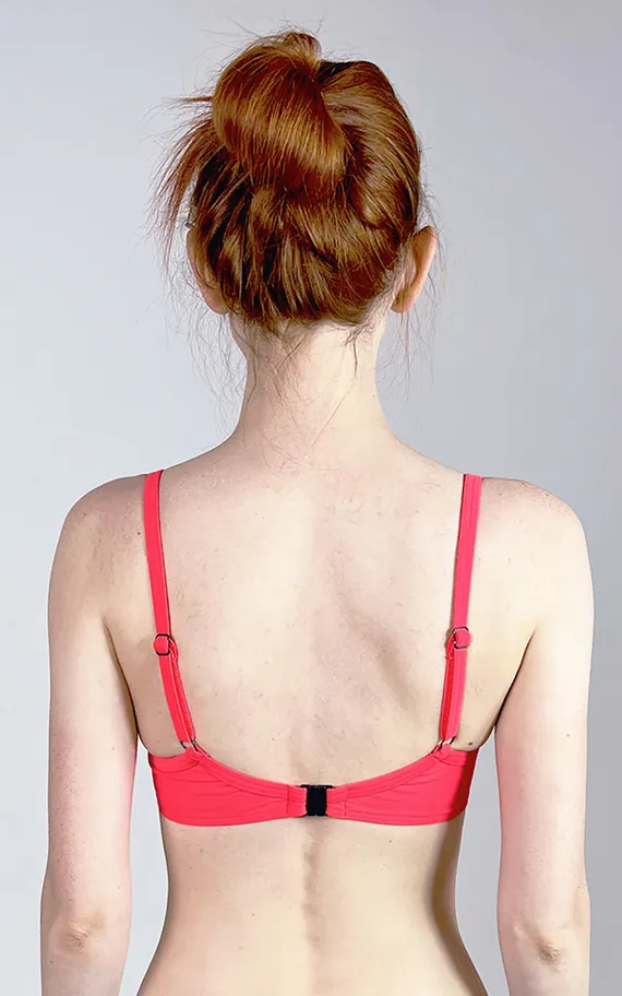 Верх купальника Laura Graphite-Red