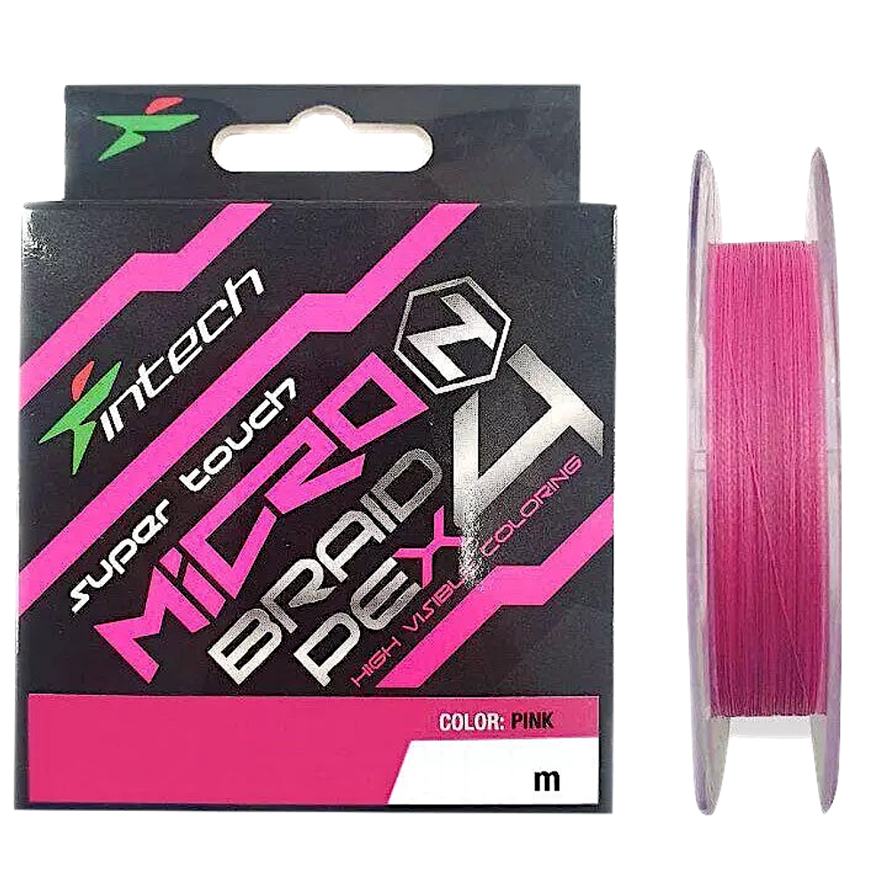 Шнур Intech Micron Braid PE X4 100м Pink -