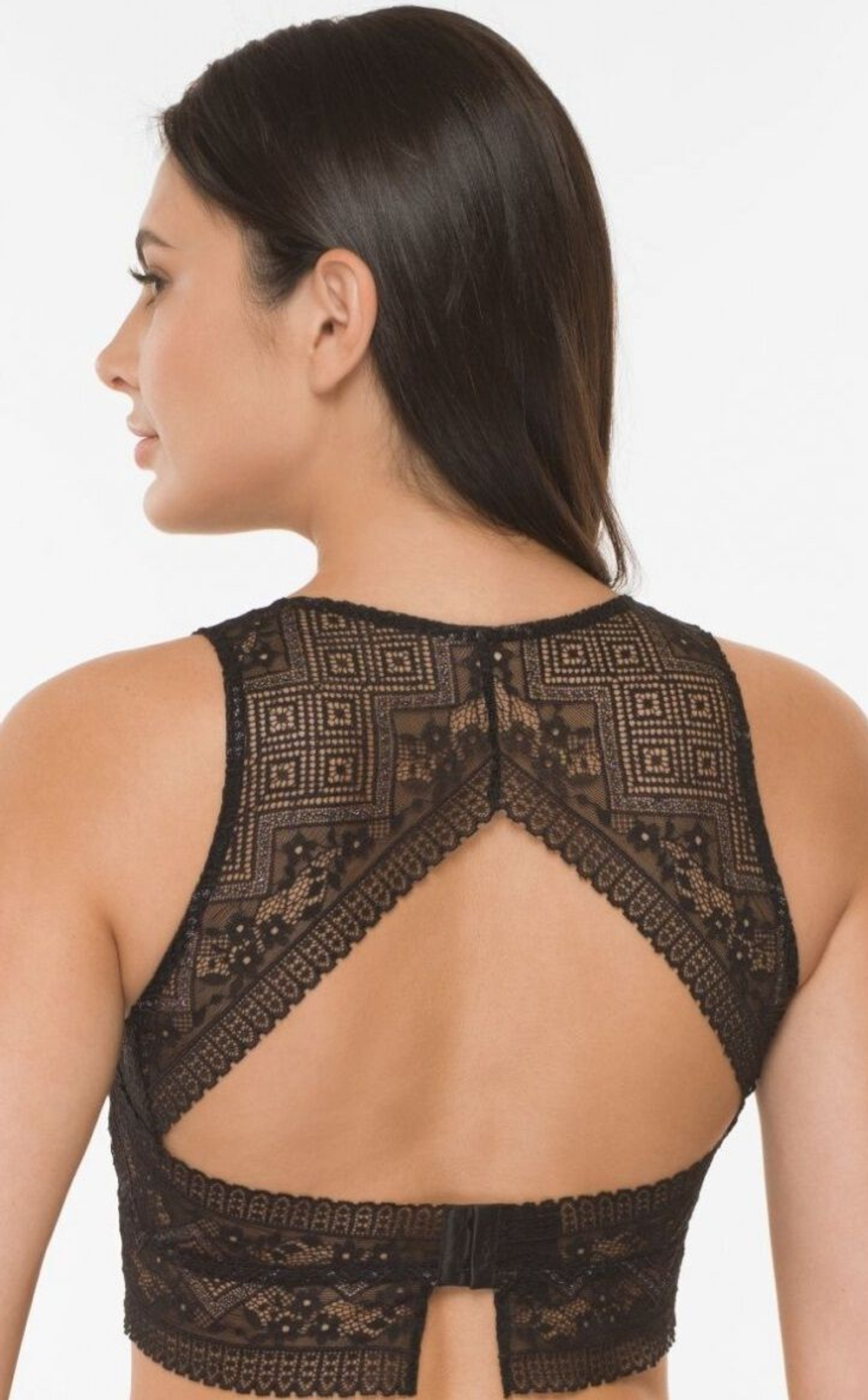 Кружевное бюстье Black Diamonds (Размер: M) (Цвет: черный)