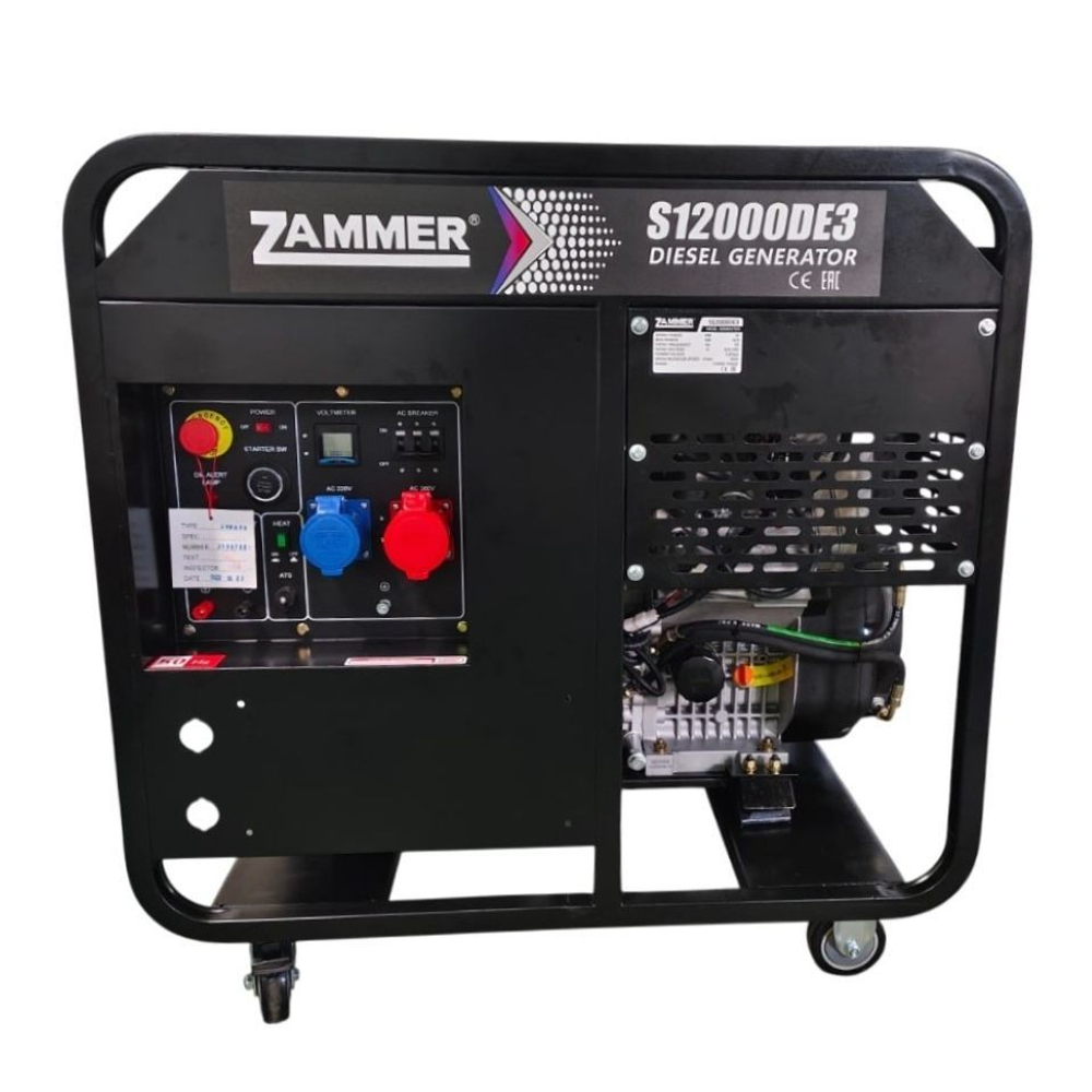 Генератор дизельный Zammer S12000DE3