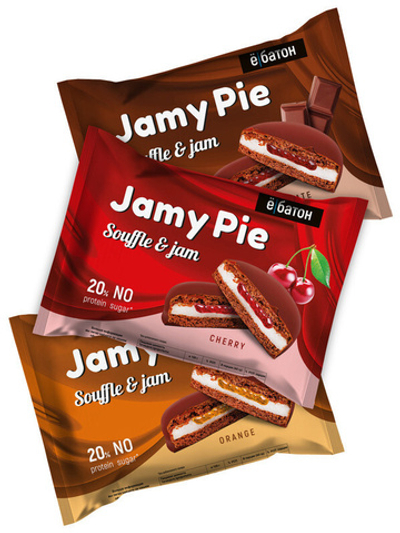 Печенье протеиновое «ёбатон» Jamy Pie с суфле