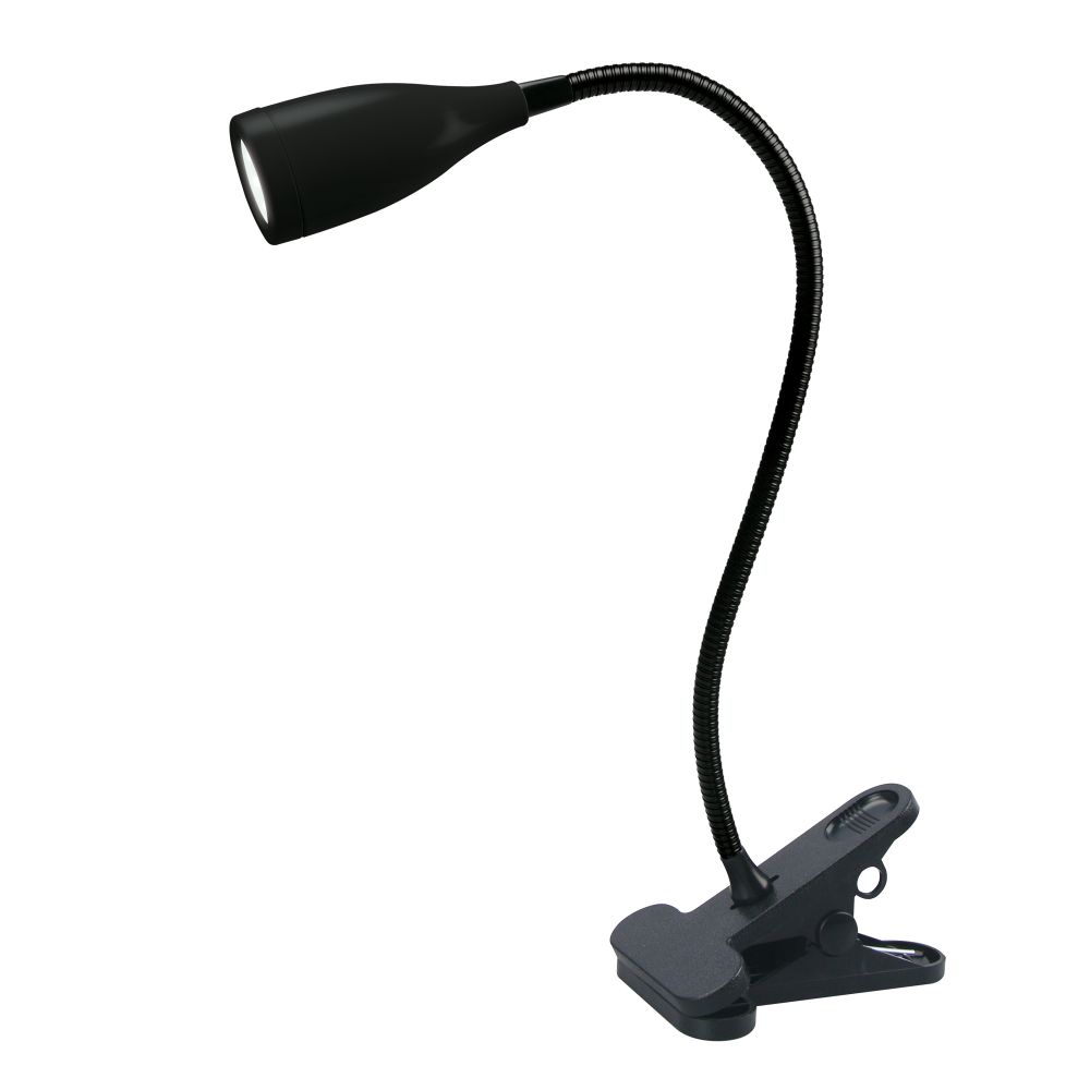 ULM-D501 4W-4000K BLACK Светильник настольный светодиодный прищепка. Механический выключатель. Черный. TM Uniel