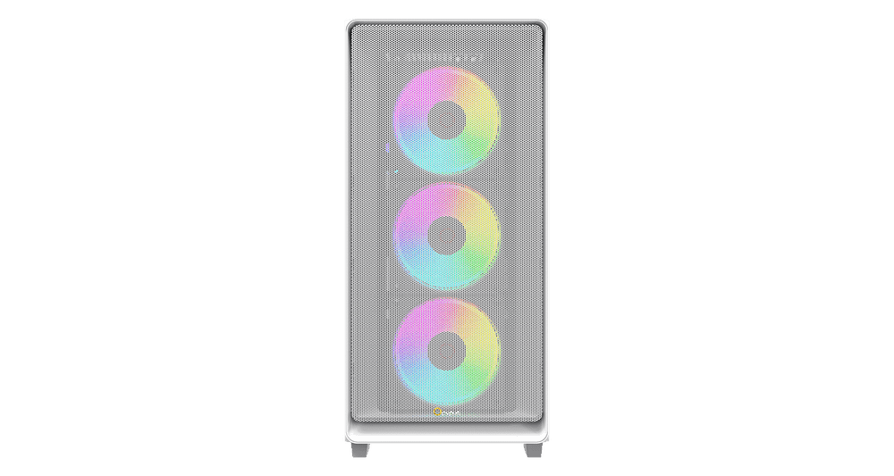 Корпус Ocypus Gamma C60 WH ARGB ATX/mATX/ITX 3xUSB Белый Gamma-C60-WHG400XX-GL
