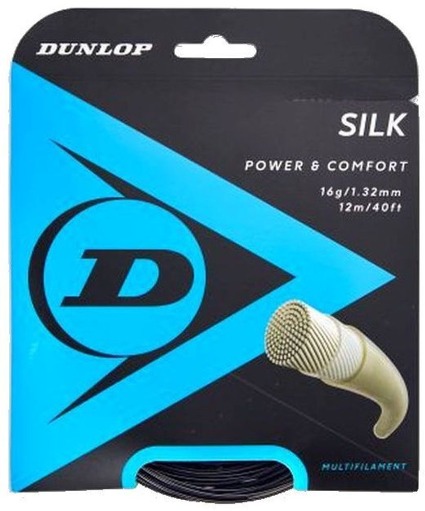 Теннисные струны Dunlop Silk (12 m) - black