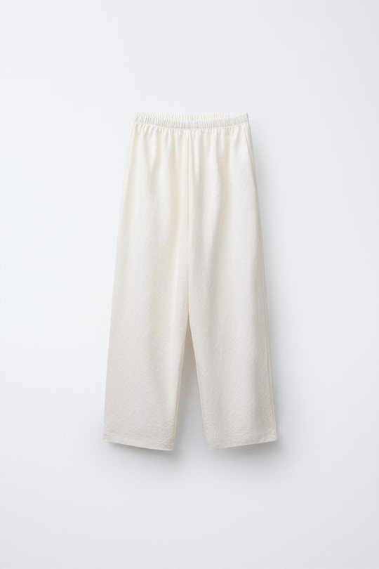 ZARA СТРУЯЩИЕСЯ БРЮКИ, ЭКРЮ