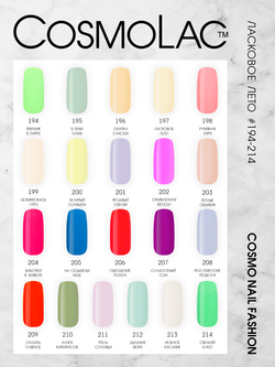 Cosmolac Гель-лак/Gel polish №201 Ягодный смузи 7,5 мл