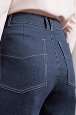 31014 Брюки женские (синий джинс)