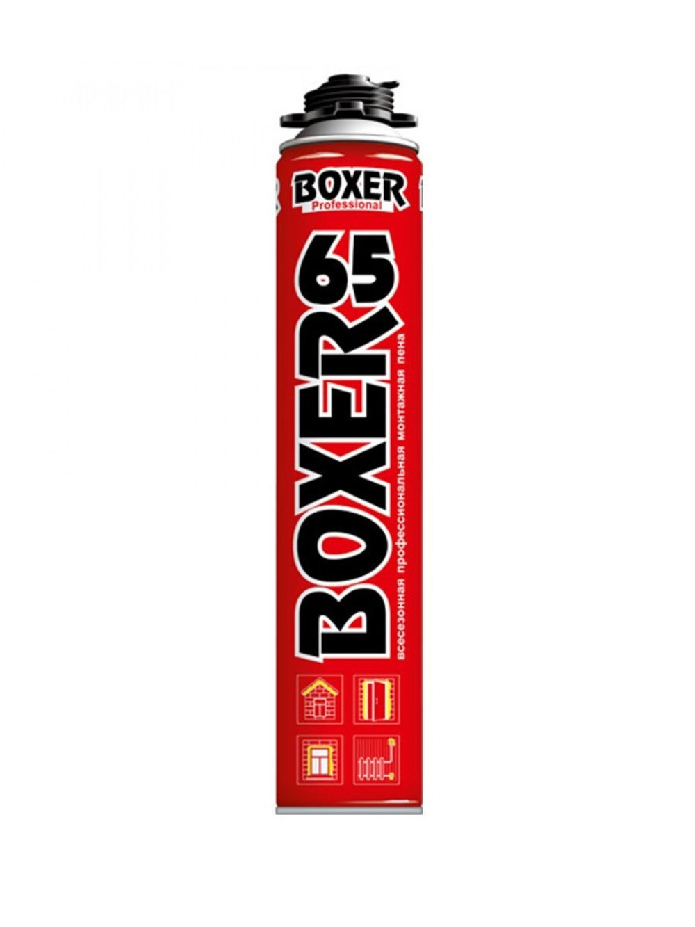 Пена монтажная "BOXER" PRO, 65 литров (800мл/12шт)