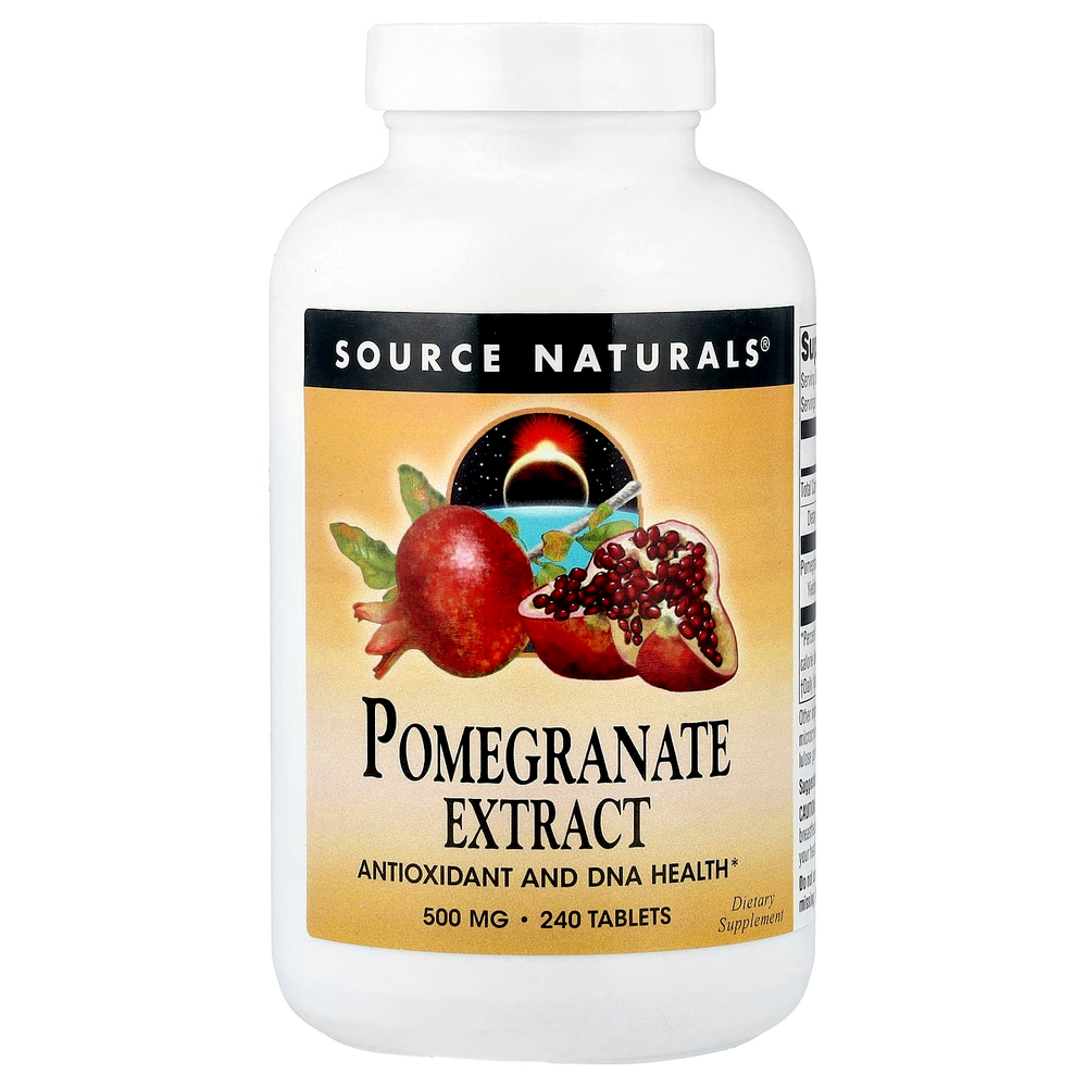 Source Naturals, экстракт граната, 500 мг, 240 таблеток