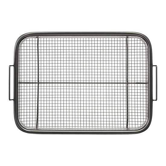 Противень для запекания с решеткой-гриль roast masters, 25х33 см, черный