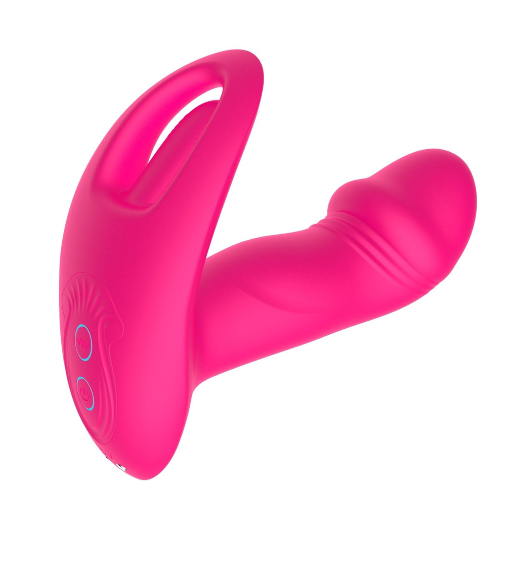 Вагинально-клиторальный вибратор Secwell с функцией фингеринга