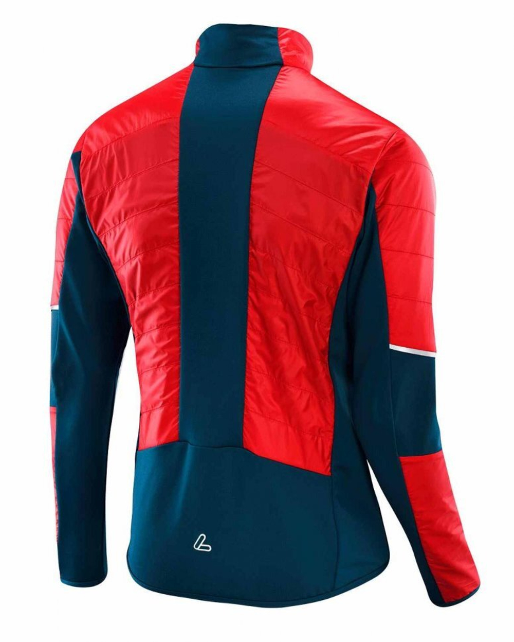 Куртка разминочная LOFFLER HYBRID PL60 red/ deep water, мужская, EL24160-554