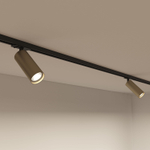 DK6202-BG Трековый светильник IP 20, 15 Вт, GU10, матовое золото с черным, алюминий