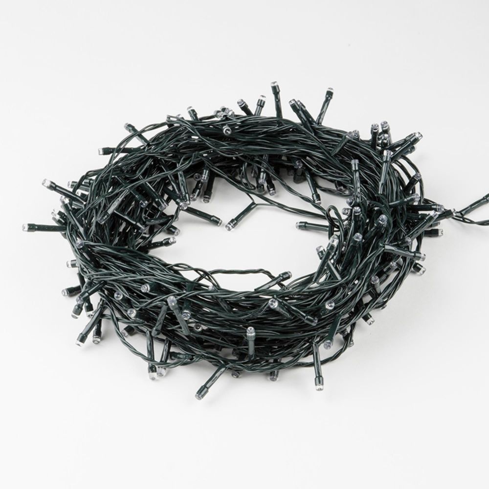 ULD-S2000-200-DGA WHITE IP20 Гирлянда светодиодная. 20м. 200 светодиодов. Белый свет. Провод зеленый. ТМ Uniel