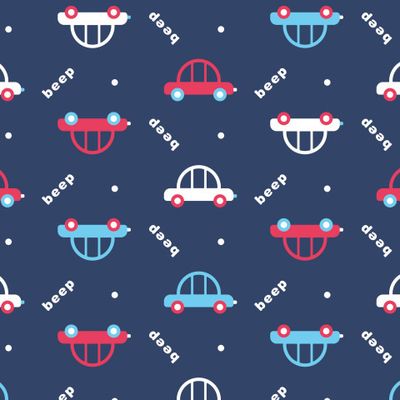 Buy dark blue kids fabric cars
