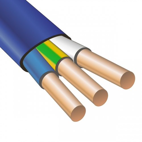 Кабель силовой ВВГ-Пнг(А)-LS 3х1,5 медный плоский ГОСТ 31996-2012 [упак. 50м] Русский Свет ЭК000093312
