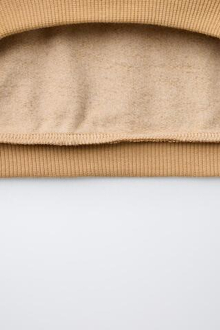 ZARA ТОЛСТОВКА С НАШИВКАМИ, РЫЖЕВАТО-КОРИЧНЕВЫЙ