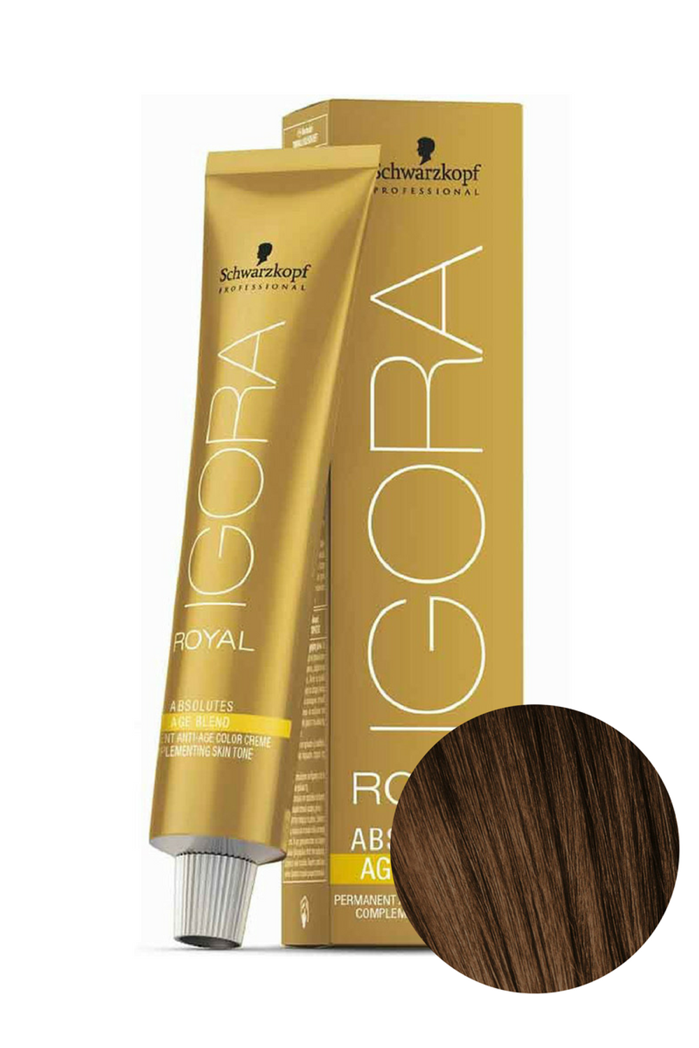 Краска для волос Igora Absolutes Age Blend 6-07 Темный Русый Натуральный Медный Schwarzkopf Professional, 60 мл