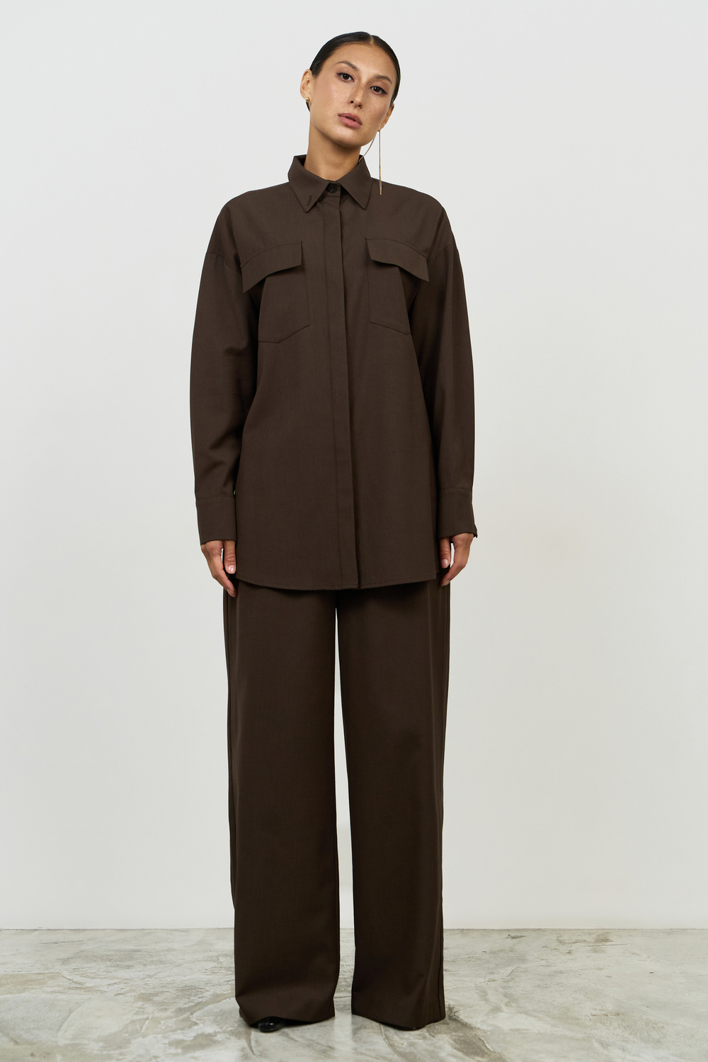 Рубашка удлиненная