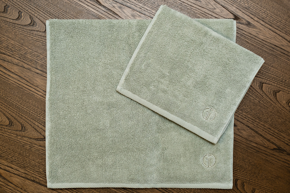 Полотенце 50х90 Garda Decor Соло зеленое