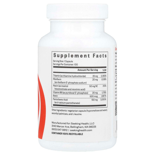 Seeking Health, B Minus, 100 капсул