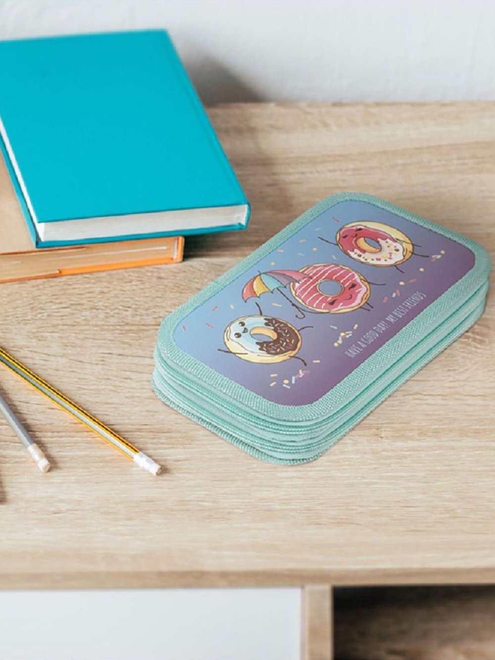 Пенал 2 отделения, 190х105 ArtSpace (Donuts), ламинированный картон