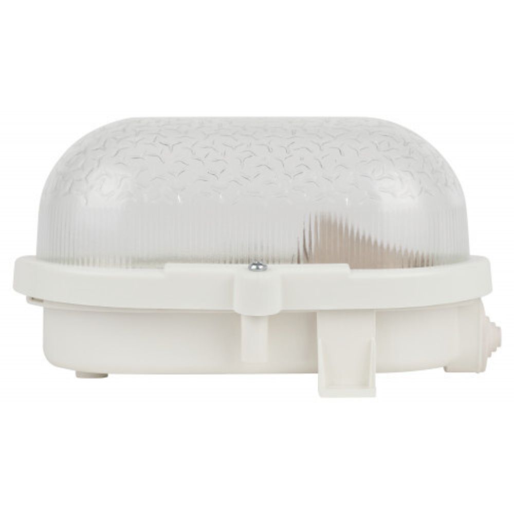 Светильник ЭРА НБП 01-60-012 с ободком Евро пластик / стекло IP53 E27 max 60Вт 185х120х110 овал белый