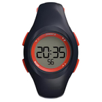 DECATHLON Wrist Watch Electronic Movement Resin Strap 34mm Gray Dial Kids"