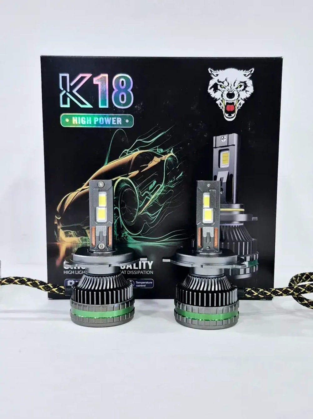 H4 (LED) / Светодиодные (H4) лампы, K18 High Power, 300 Вт - 12-24 вольт (2 шт. / комплект)