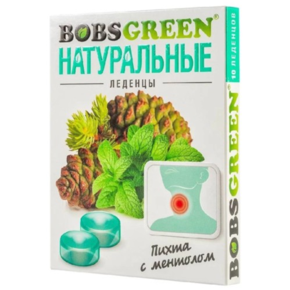 Леденцы BobsGreen Пихта с ментолом 32 гр