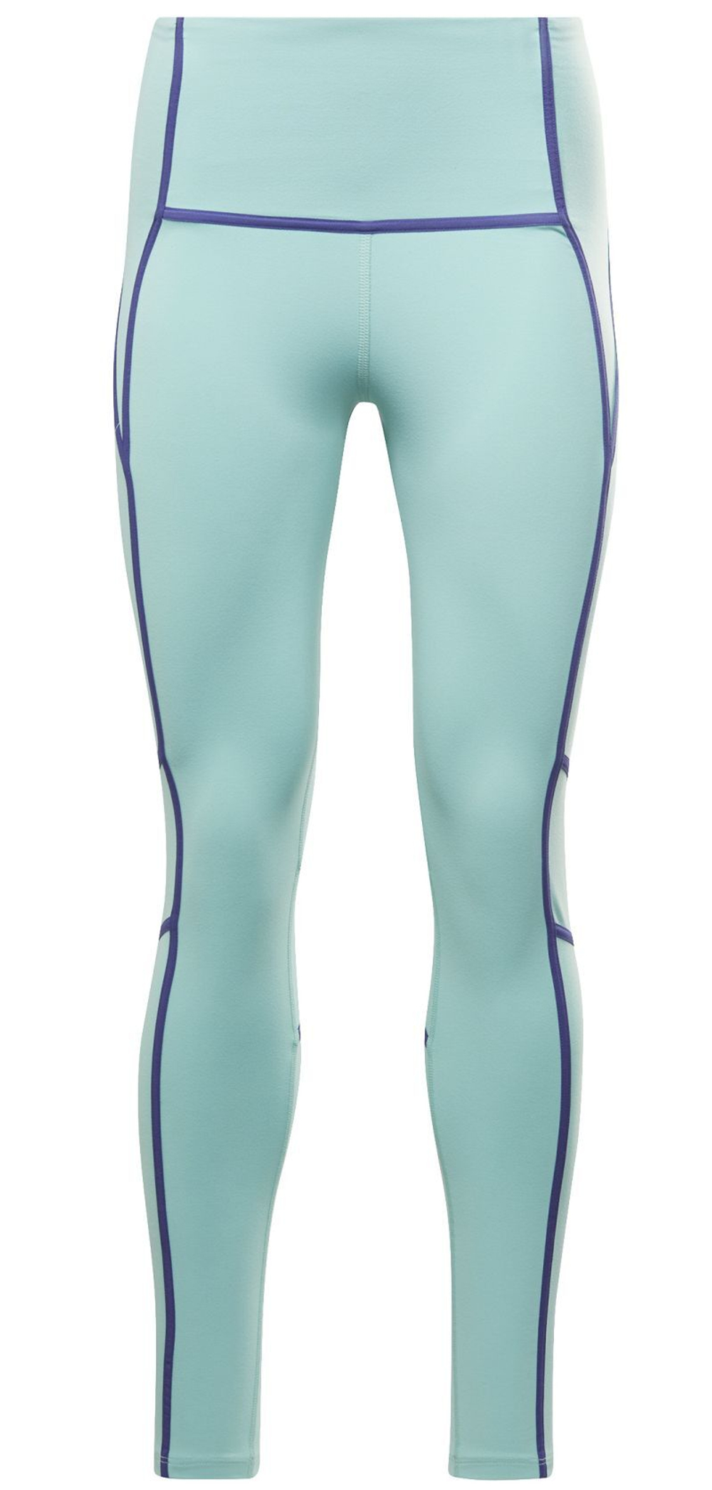 Leginsy Reebok Les Mills Colorblock - Бирюзовый