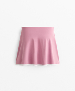 Oysho Юбка с кантом, розовый