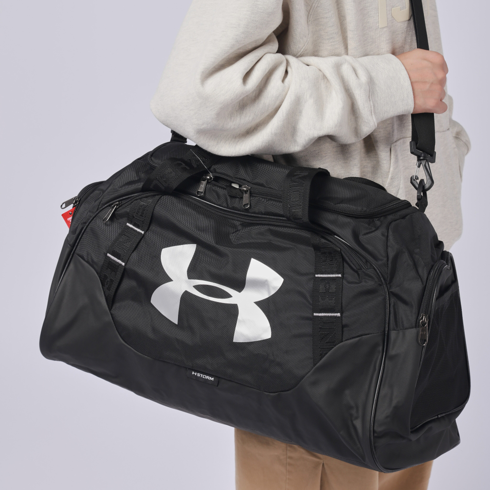 Under Armour Polyester Gym Bag Camping Bag Travel Bag Men"s Black