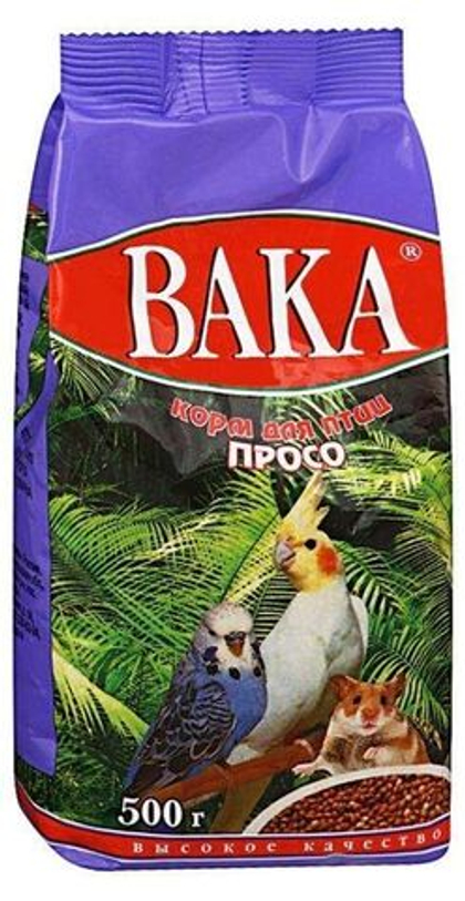 ВАКА Корм для птиц Просо, 500 г