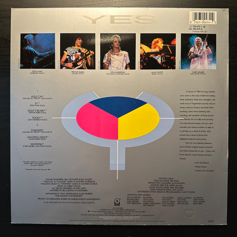 Yes - 9012Live - The Solos (Германия 1985г.)