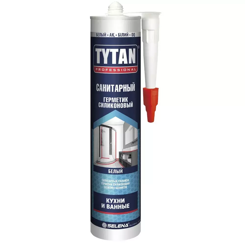 10044033 TYTAN силикон санитарный, белый 280 мл