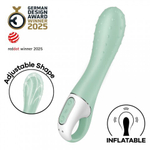 Вибратор для точки G Air Pump Vibator 3 от Satisfyer зеленый