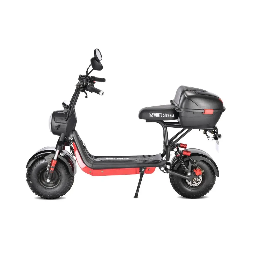 Электроскутер WHITE SIBERIA MINI R 2.0 1200W BLACK