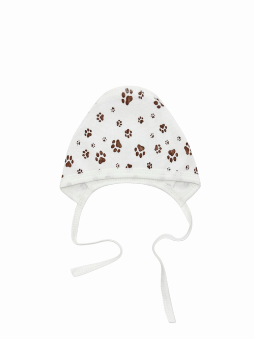 Утепленный чепчик Лапки